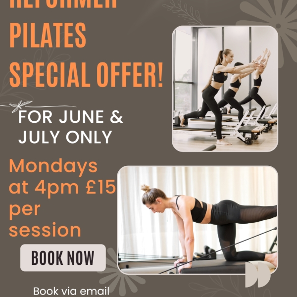 REFORMER SPECIAL OFFER - MONDAYS AT 4PM &pound;15